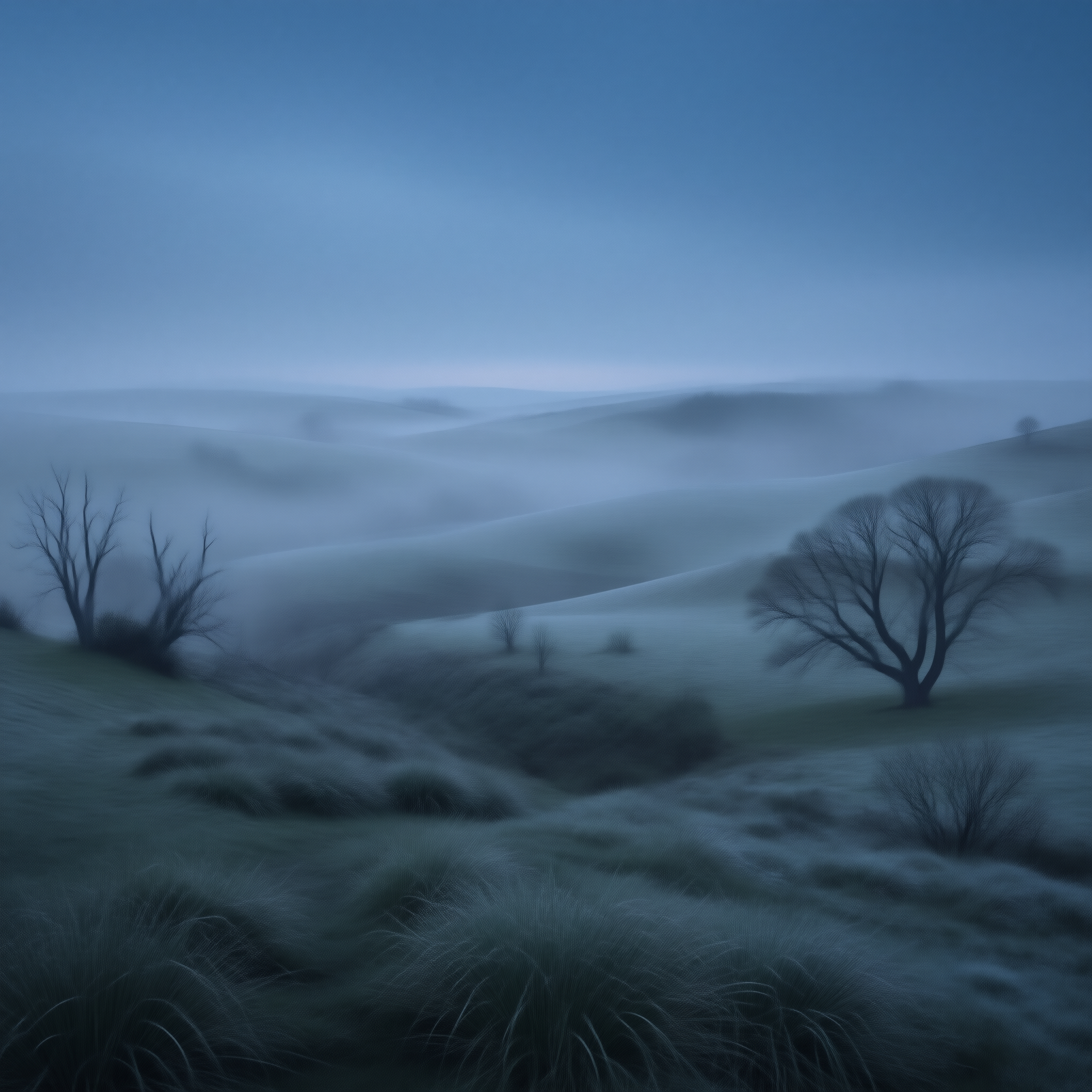 Misty Blue Hillscape