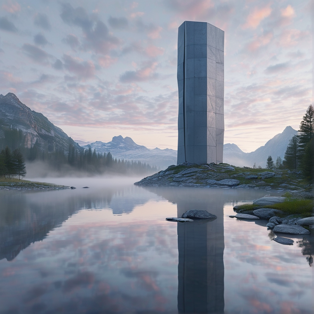 Monolith in the Lake