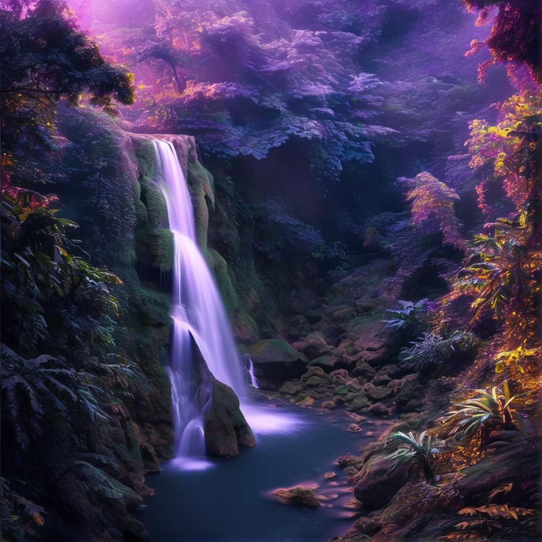 Enchanted Purple Cascade