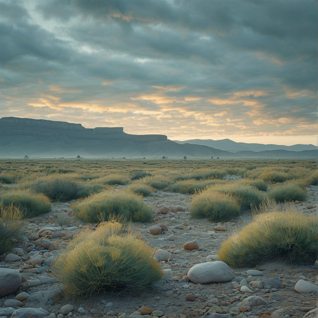 Desert Mesa at Sunset