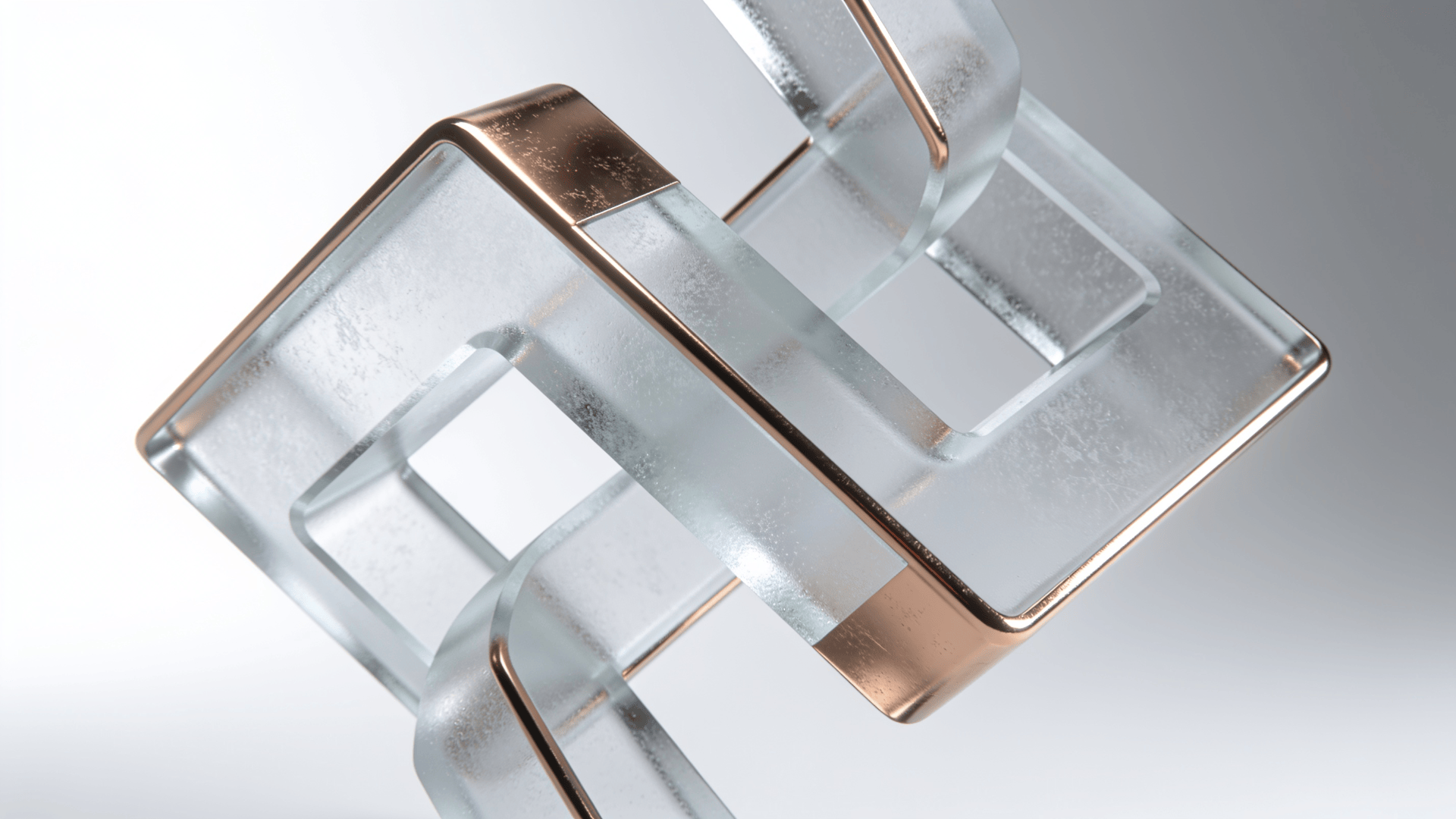 Frosted Glass, Metallic Impossible Shape