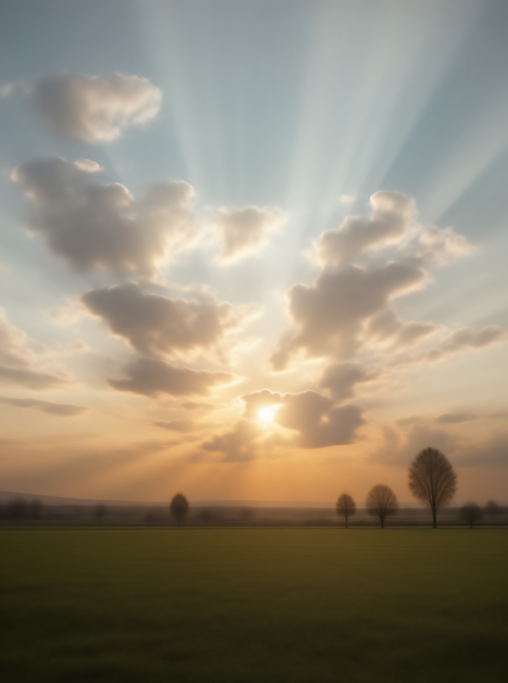 Sunlit Meadow Landscape