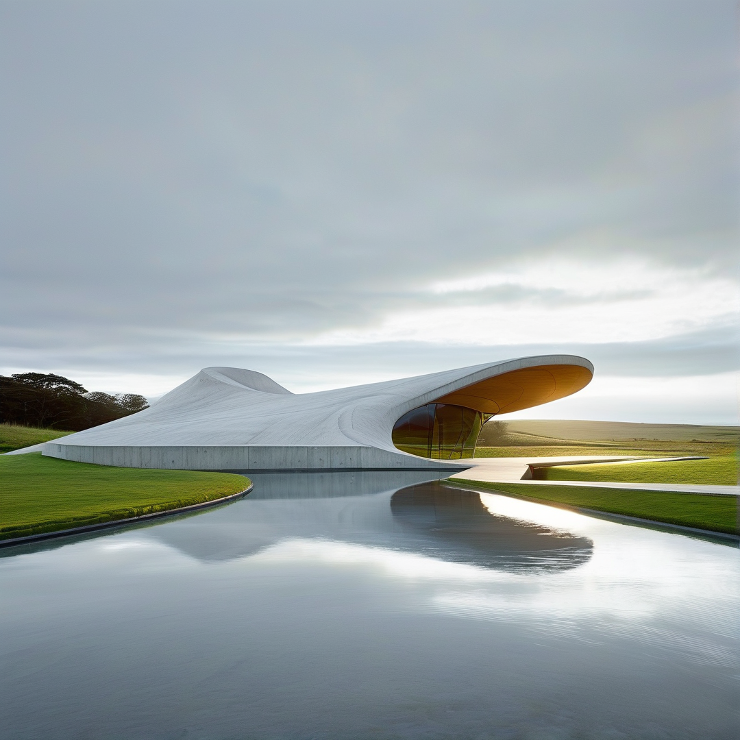 Modern Curvilinear Building
