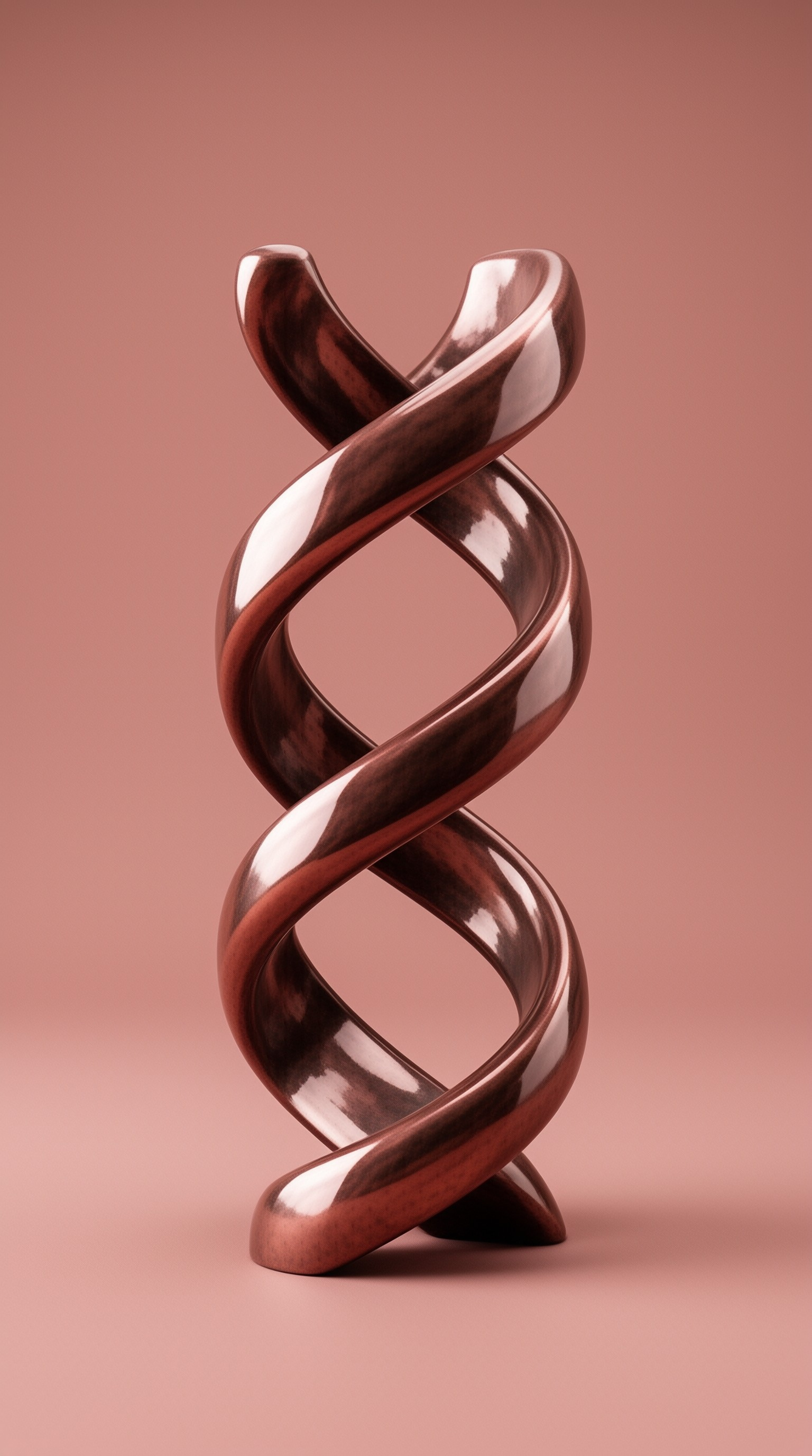 Metallic Spiral Sculpture