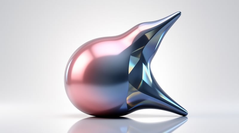 Abstract Iridescent Sculpture