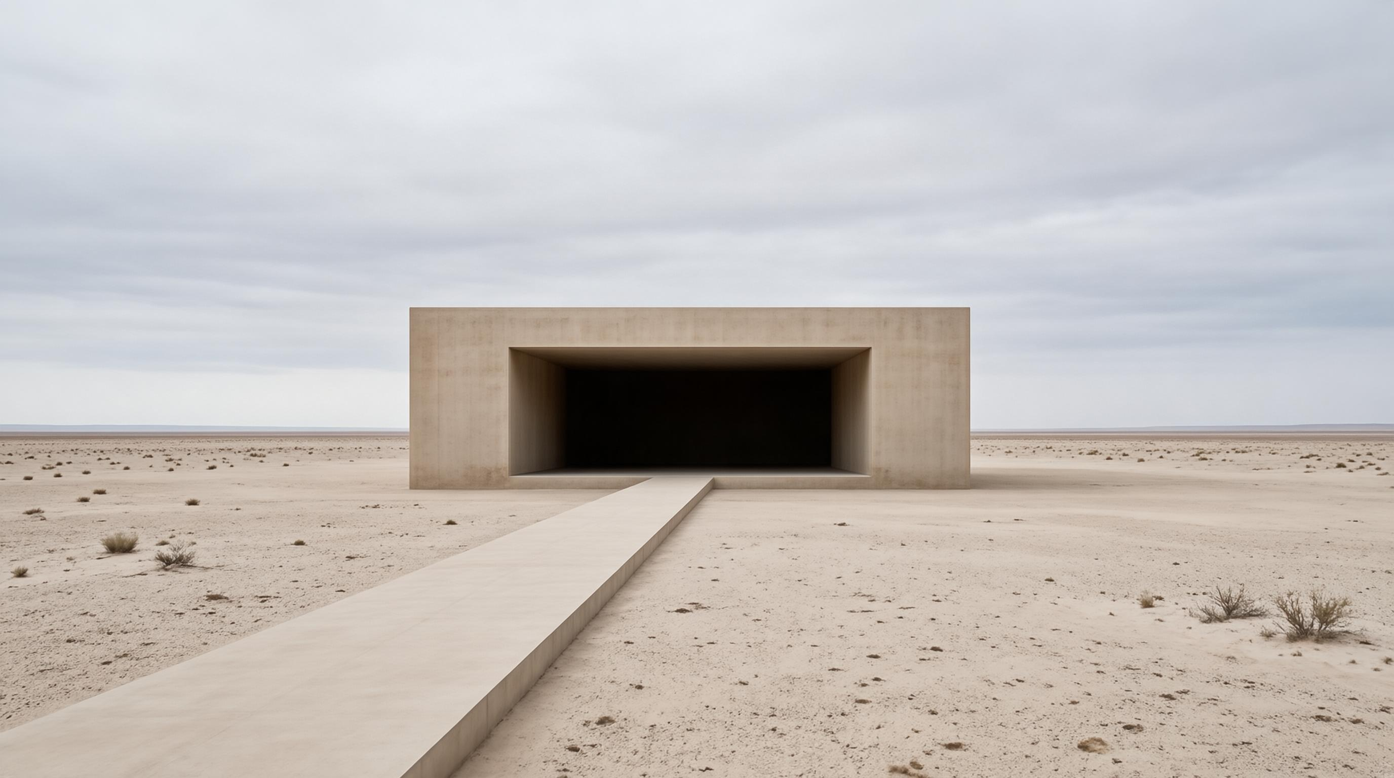 Minimalist Desert Structure