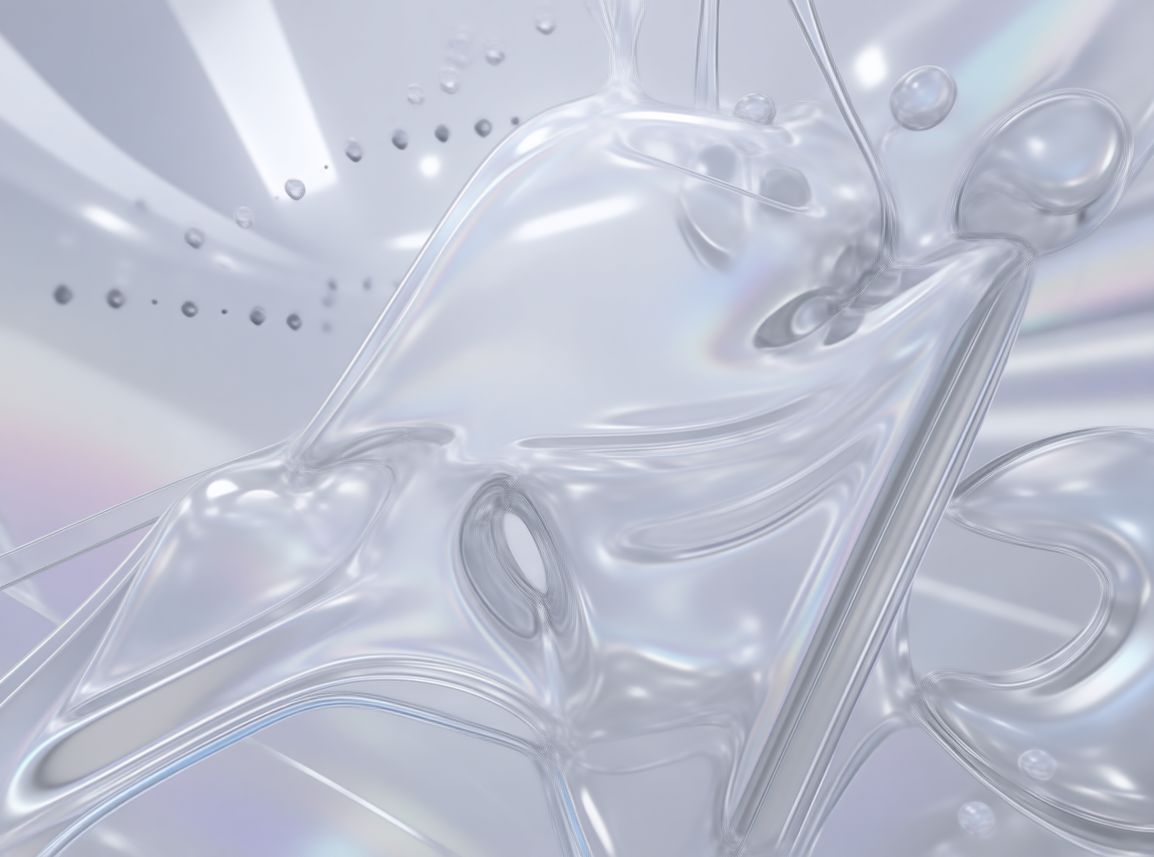 Iridescent Glass Fluid — Glossy Study