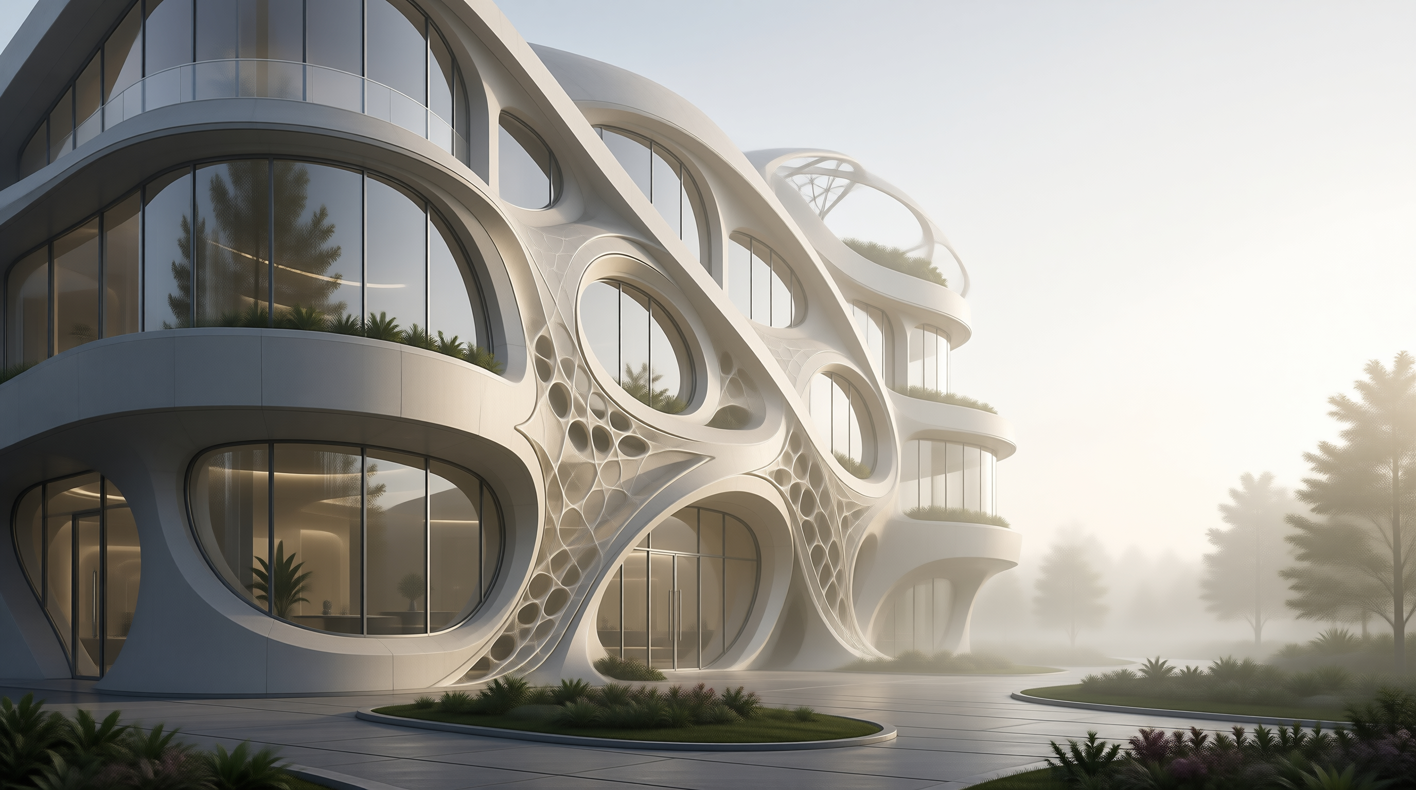 Futuristic Organic Building