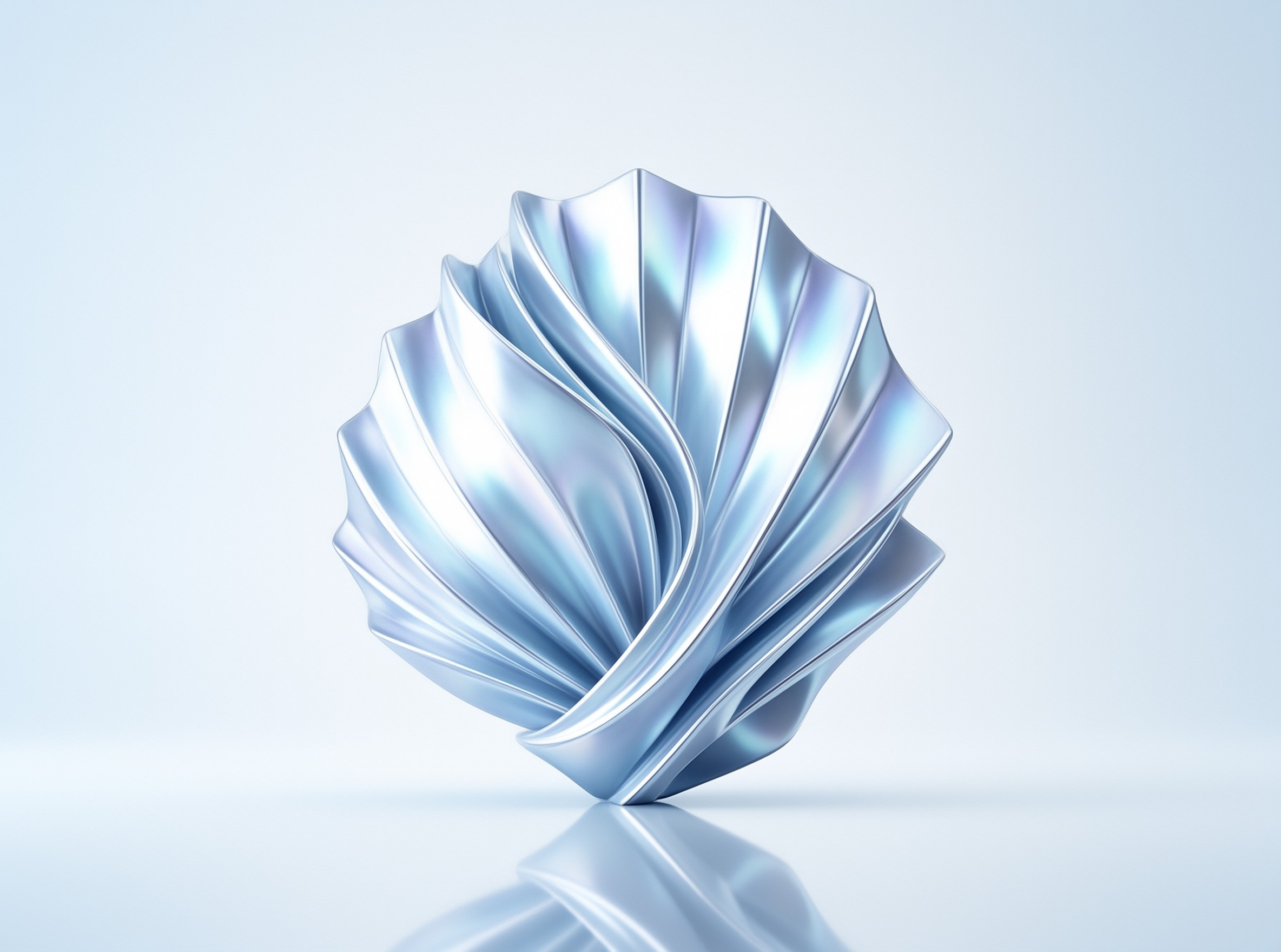 Iridescent Abstract Sculpture