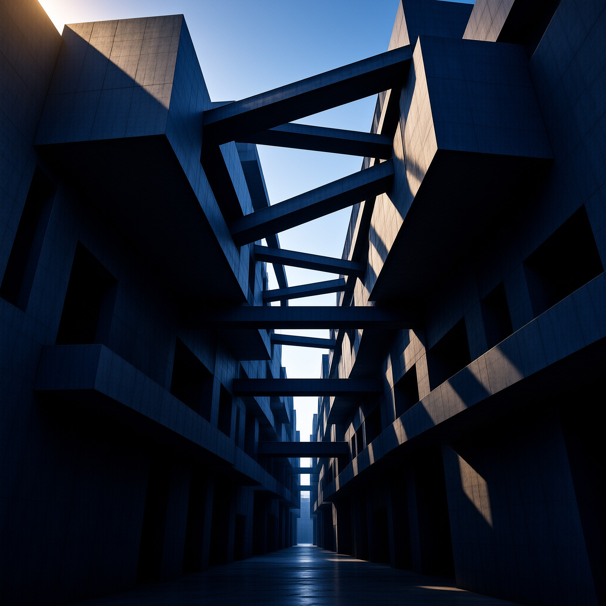 Futuristic Geometric Passage
