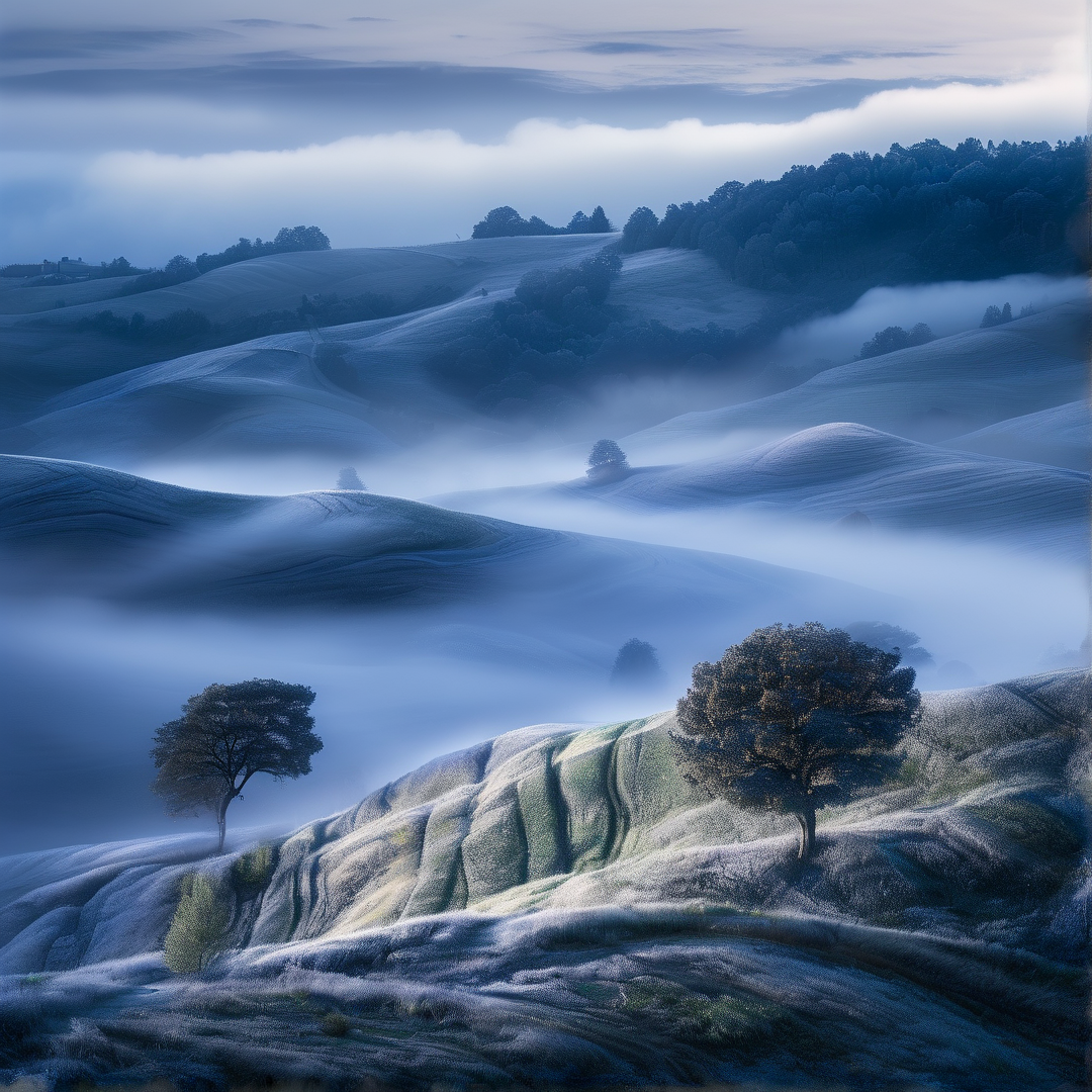 Misty Rolling Hills