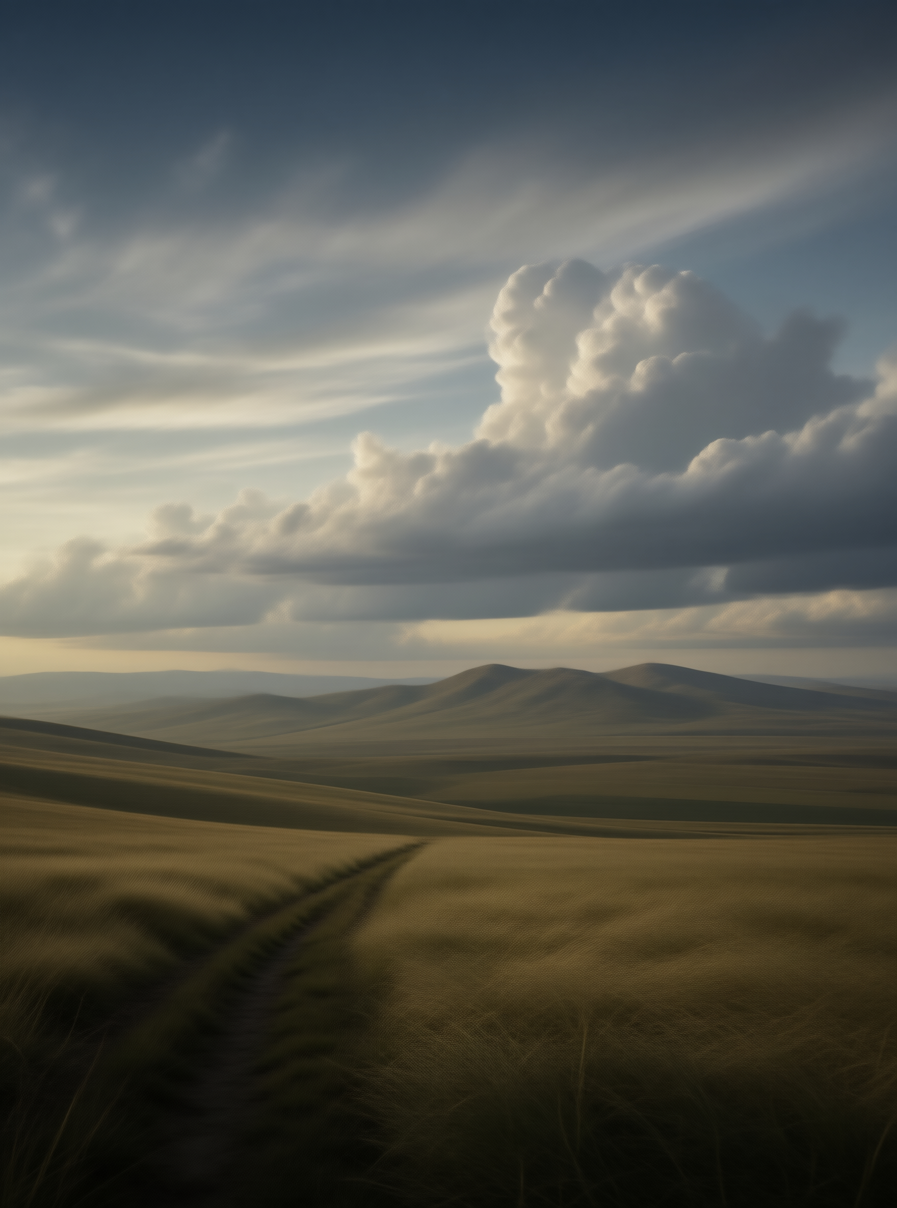 Dramatic Sky Over Dunes