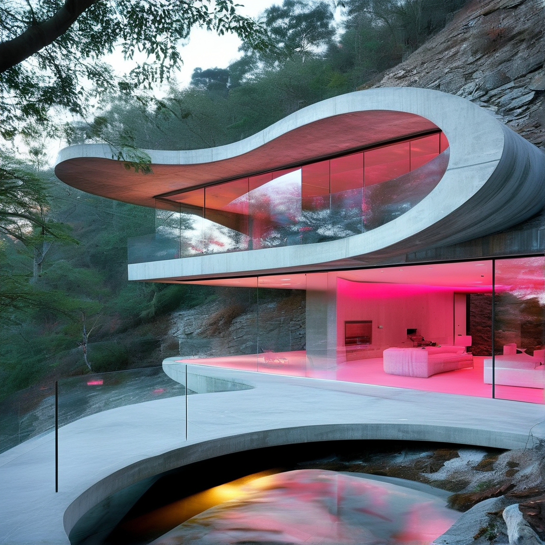 Futuristic Mountain Villa
