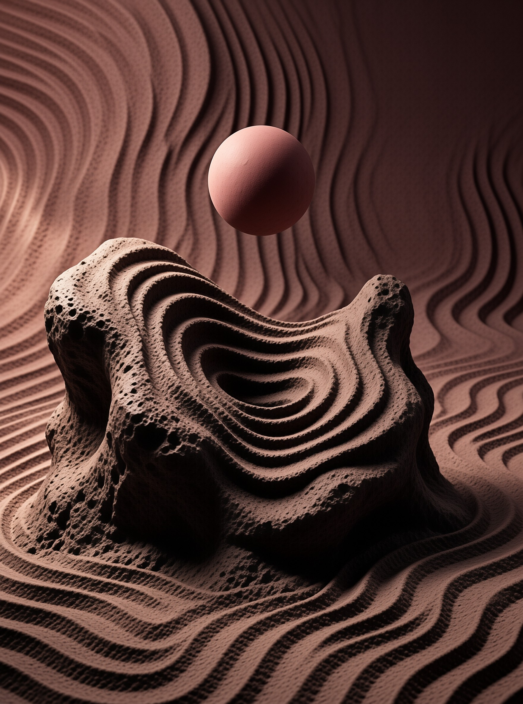 Surreal Floating Sphere