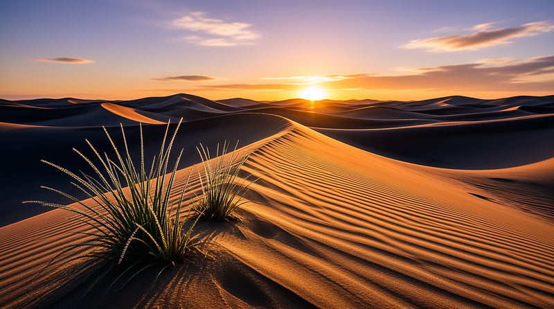 Golden Desert Sunset