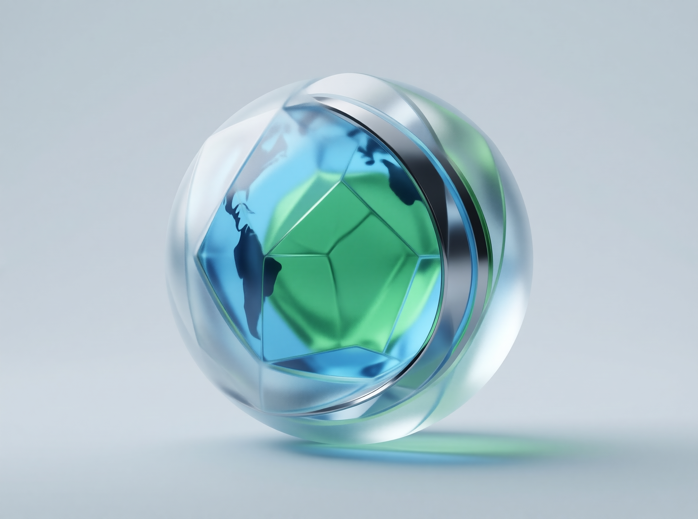 Futuristic Globe with Ring