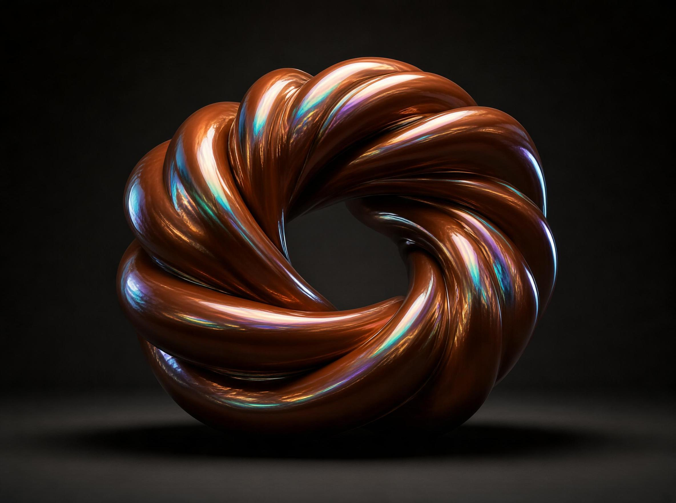 Metallic Knot Sculpture