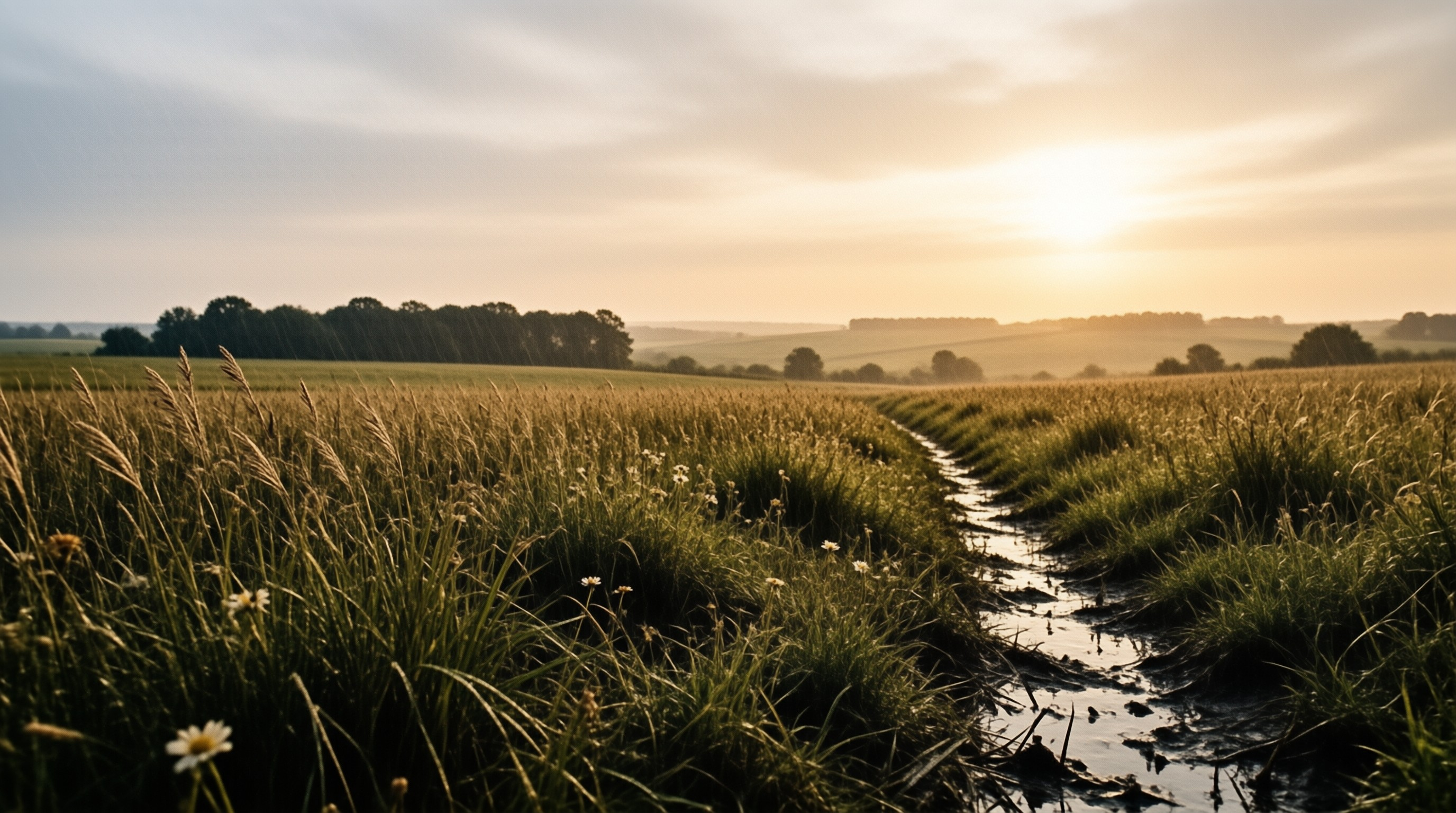 Meadow Stream Landscape