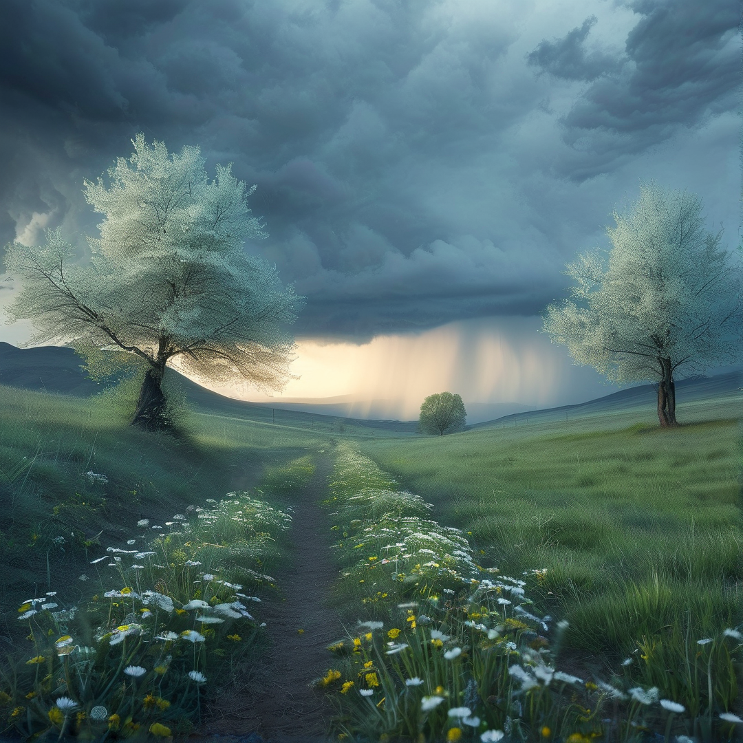Path of Blossoms and Light