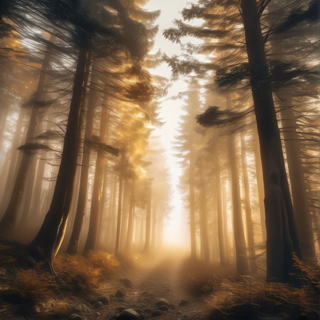 Golden Forest Sunlight