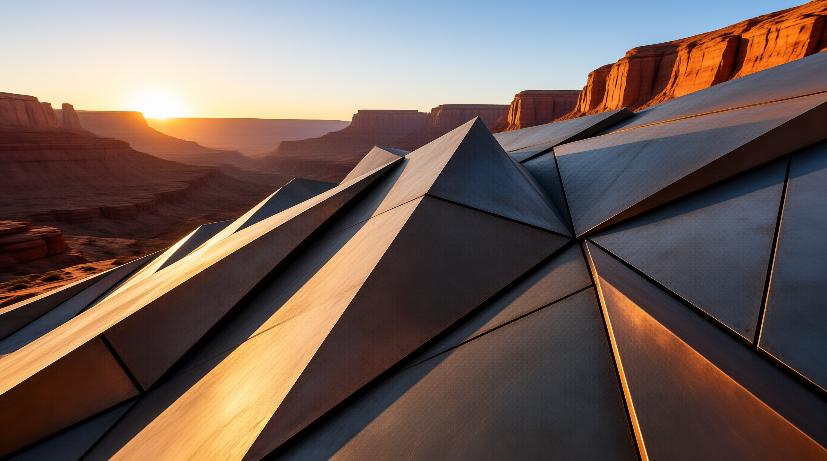 Metallic Structure in Desert