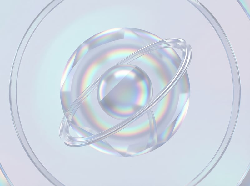 Iridescent Sphere and Rings