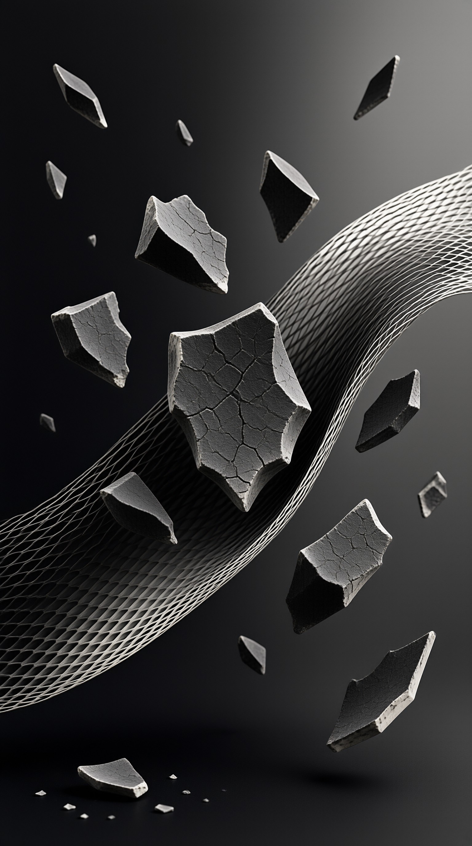 Shattered Fragments 3D Art