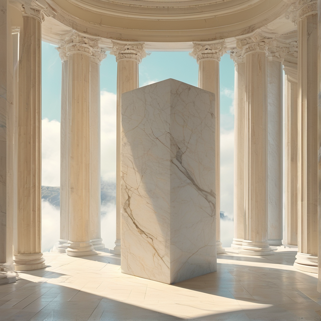 Marble Block in Ancient Hall