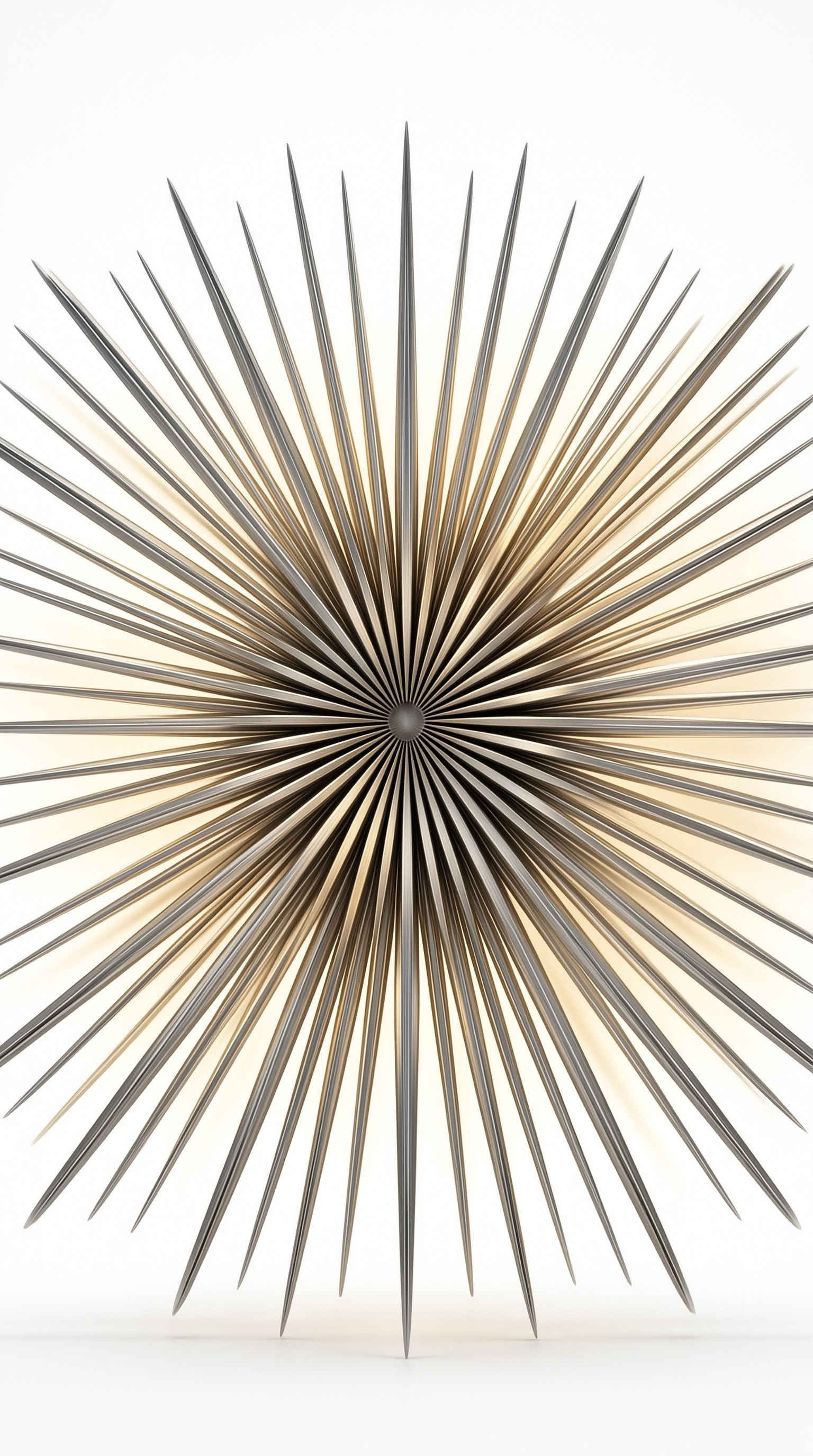 Art Deco Metal Spike Sphere