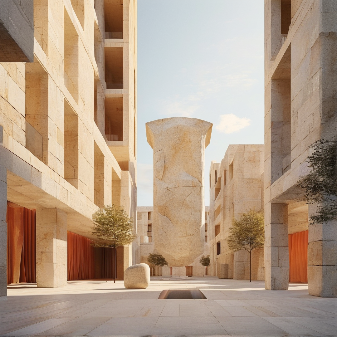 Surreal Stone Architecture