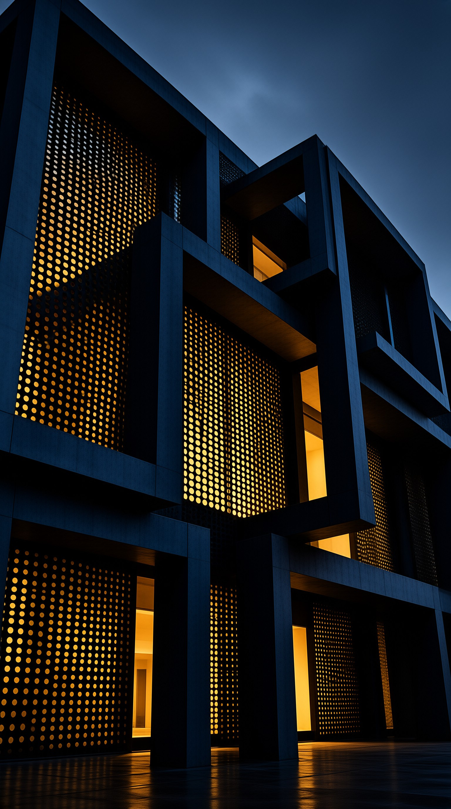 Modern Architecture at Dusk