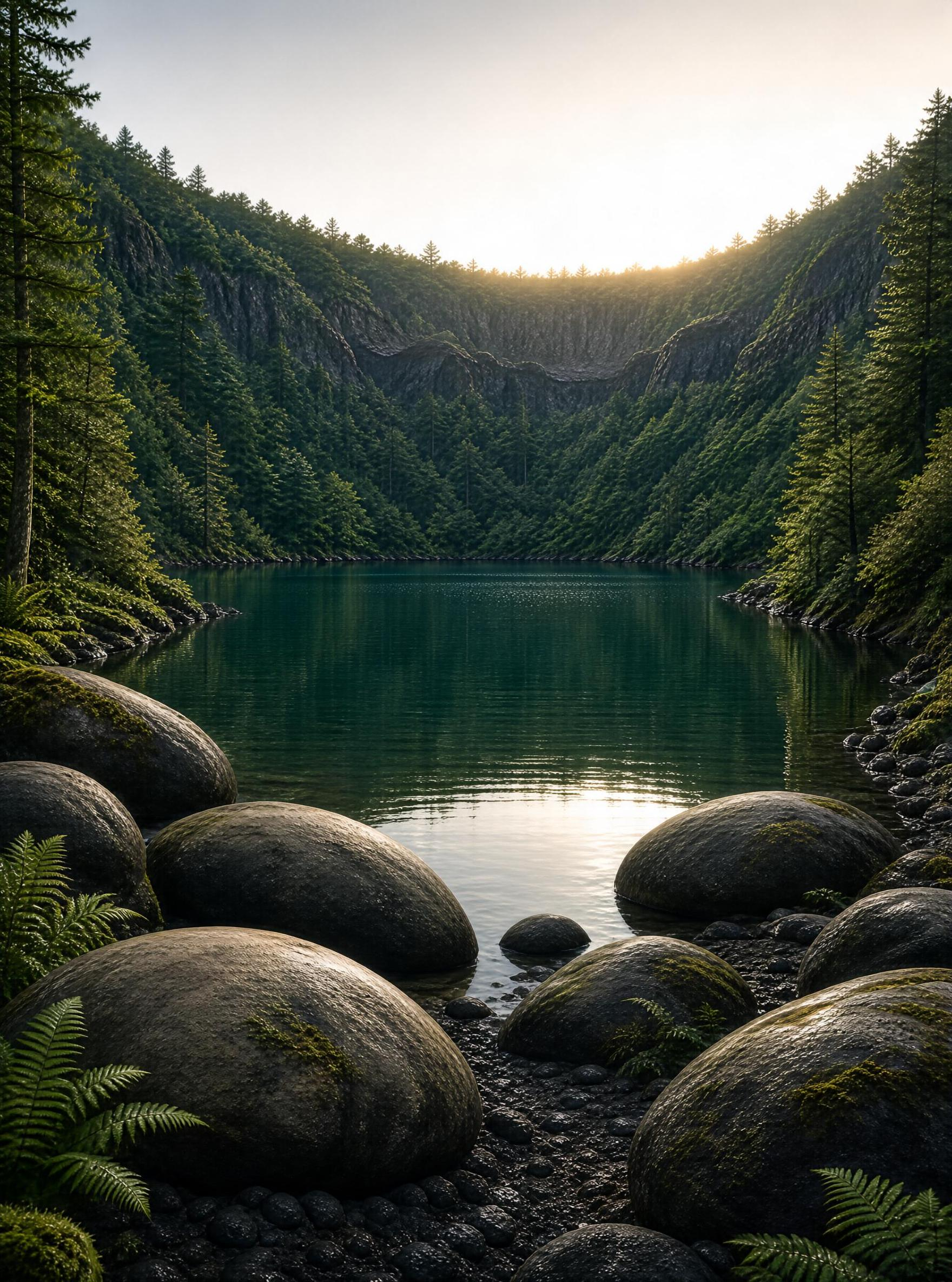 Serene Mountain Lake