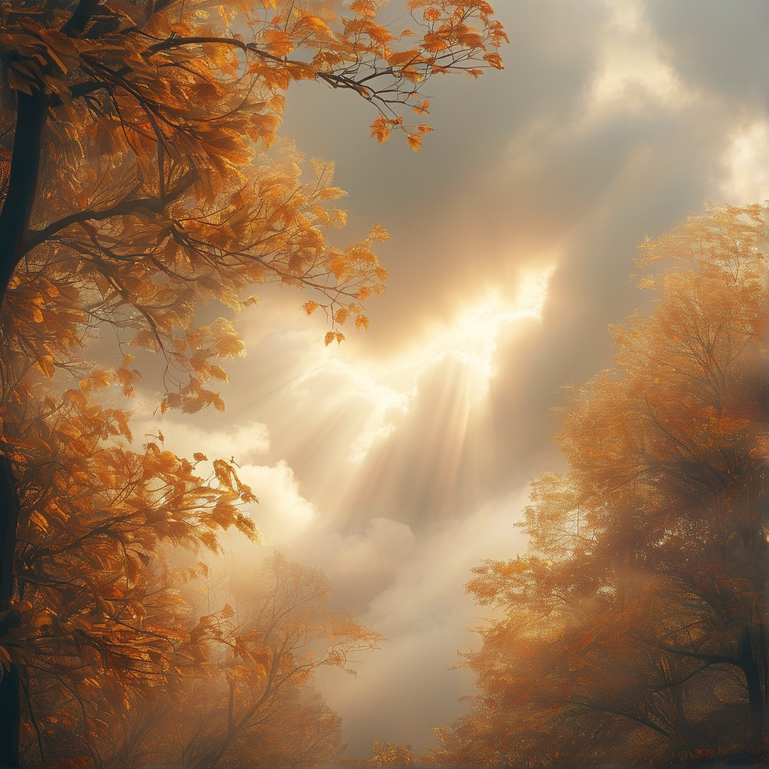 Golden Autumn Sunbeams