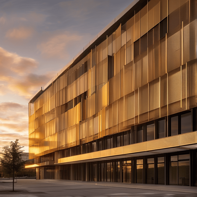 Modern Golden Facade