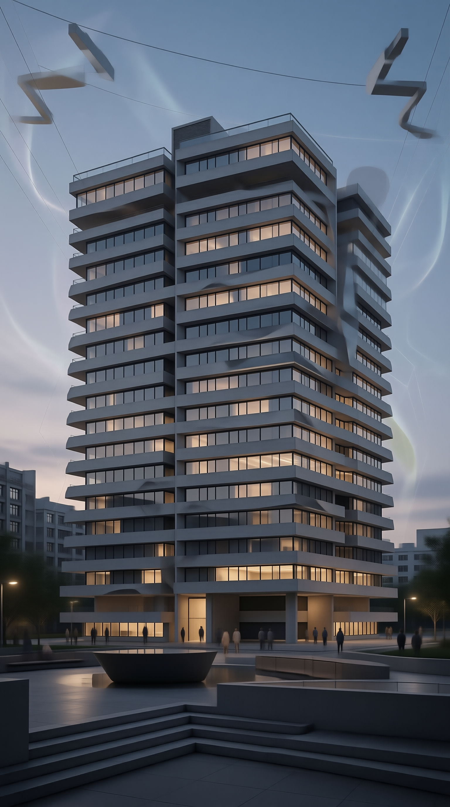 Modern High Rise Building
