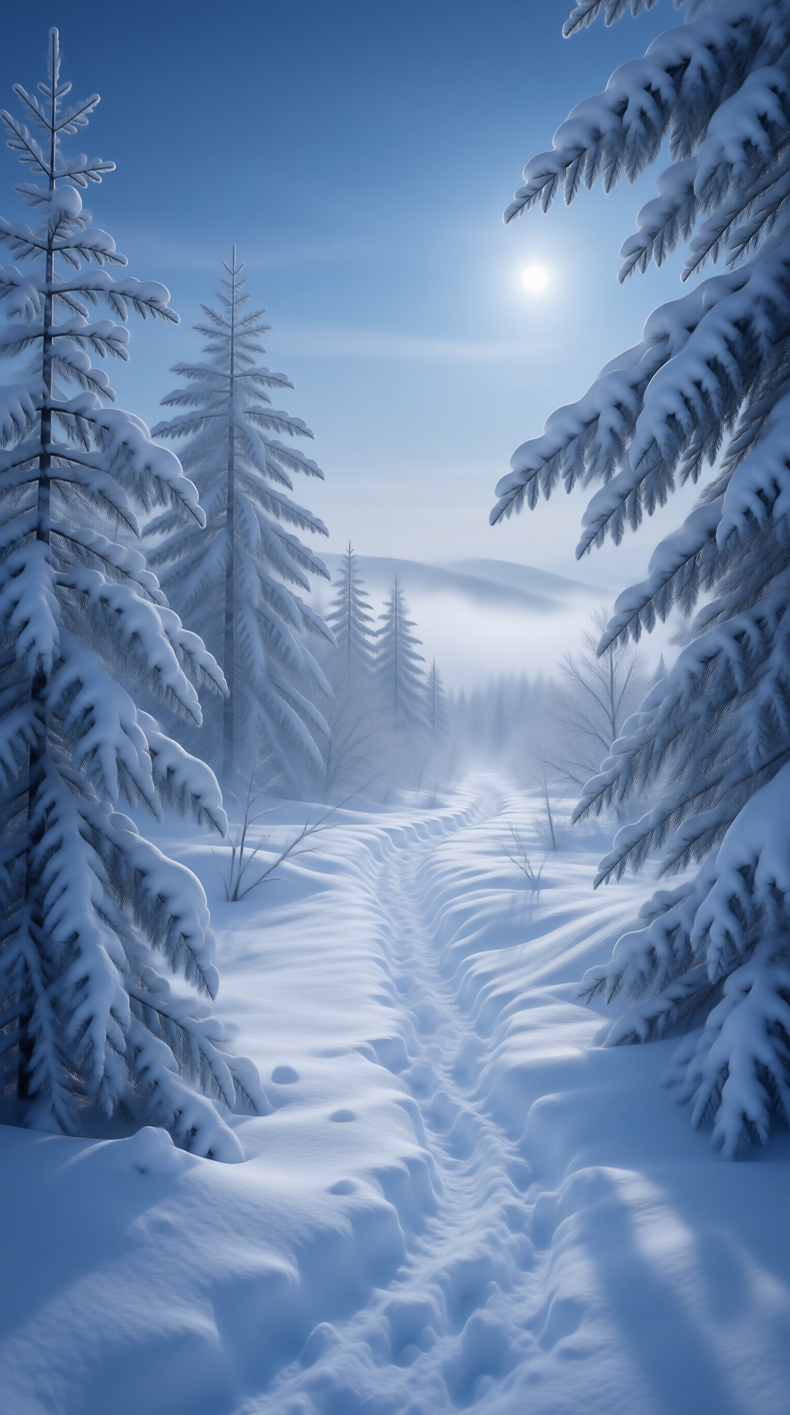 Snowy Forest Trail