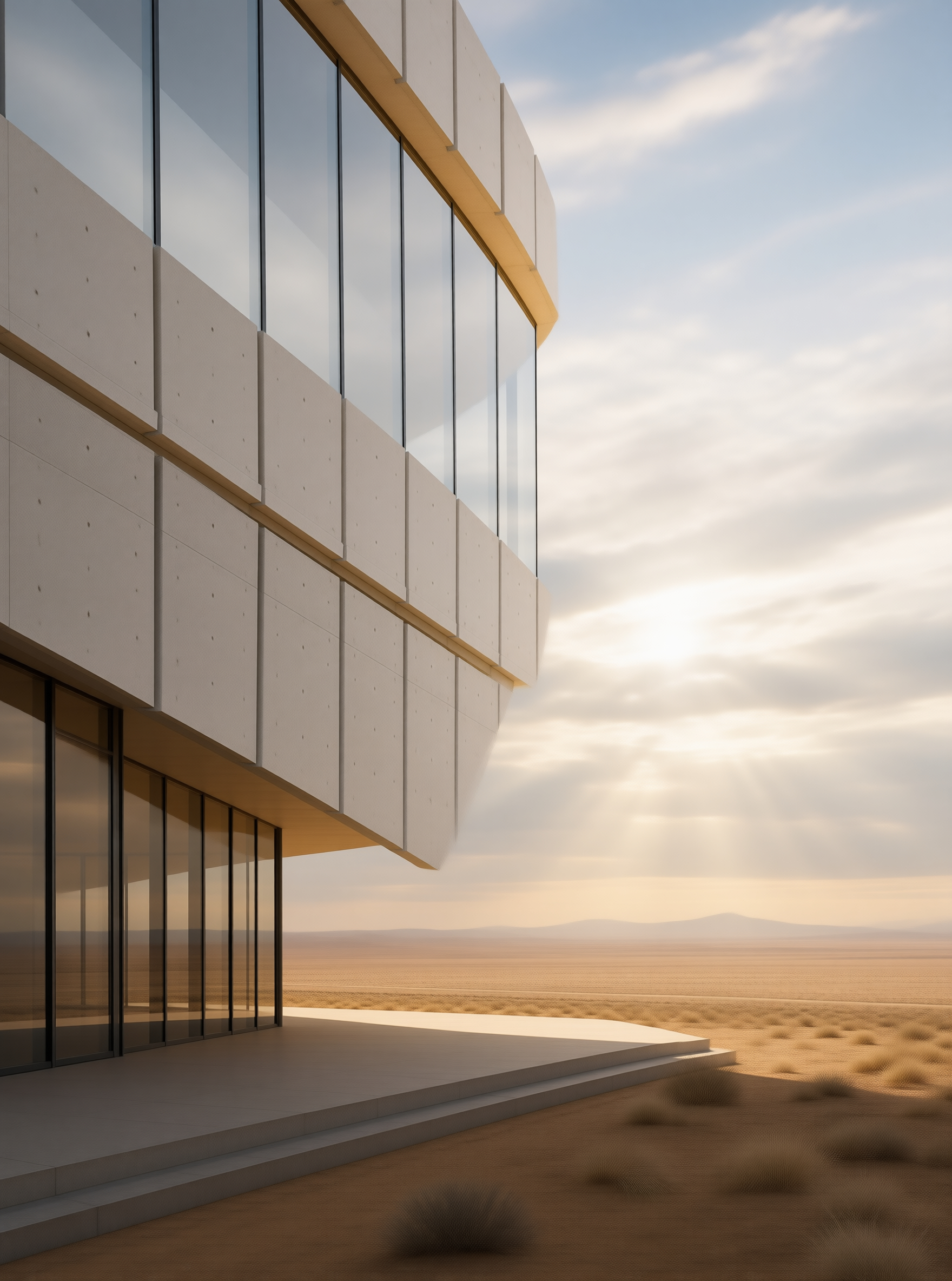 Modern Building in the Desert