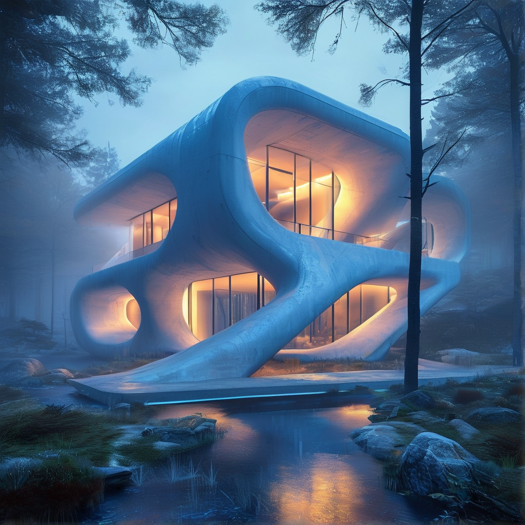 Organic Architecture in Mist