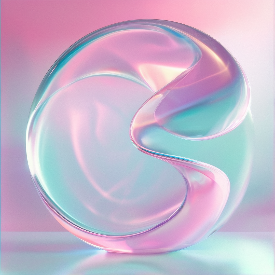 Iridescent Glass Swirl