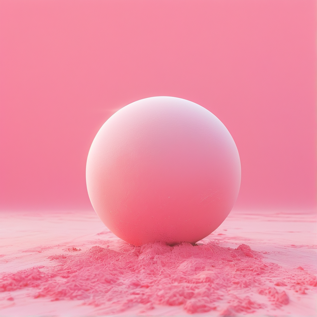 Minimalist Pink Sphere