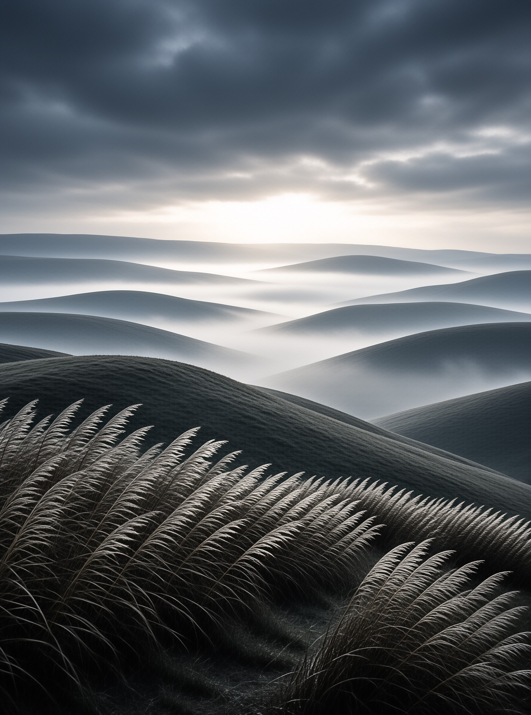 Misty Rolling Hills