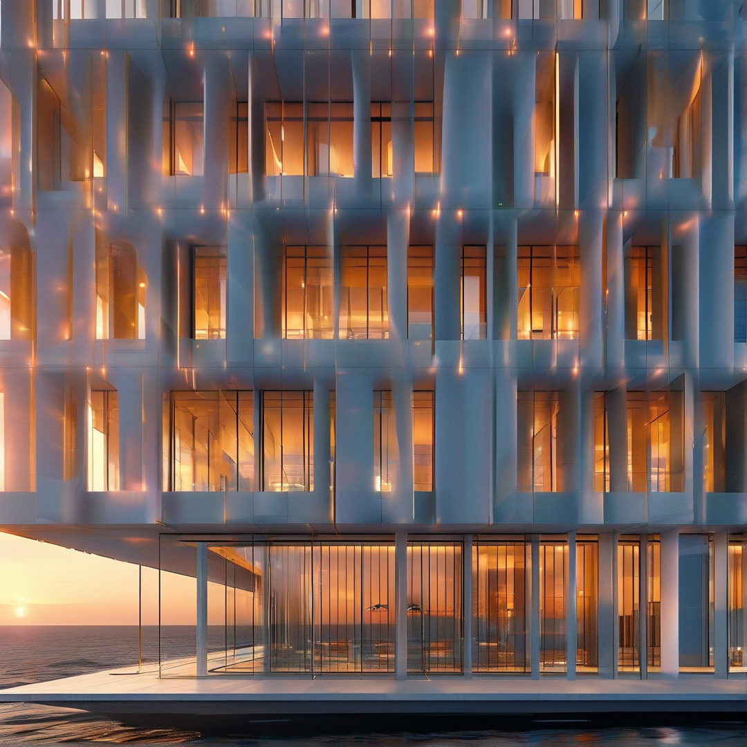 Modern Coastal Glass Building