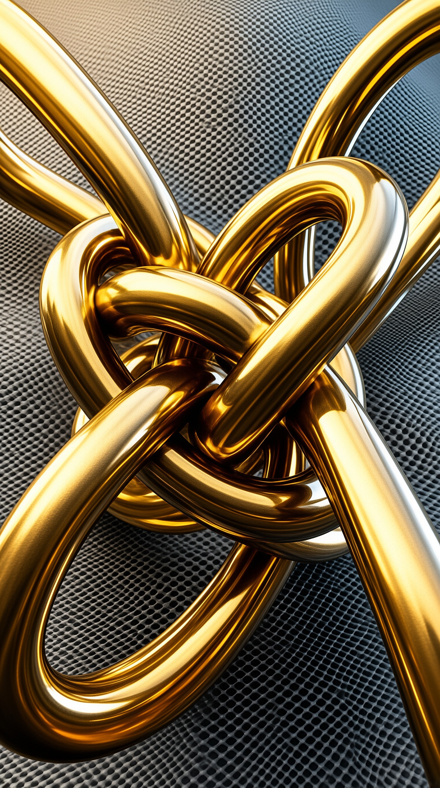 Golden Metallic Knot