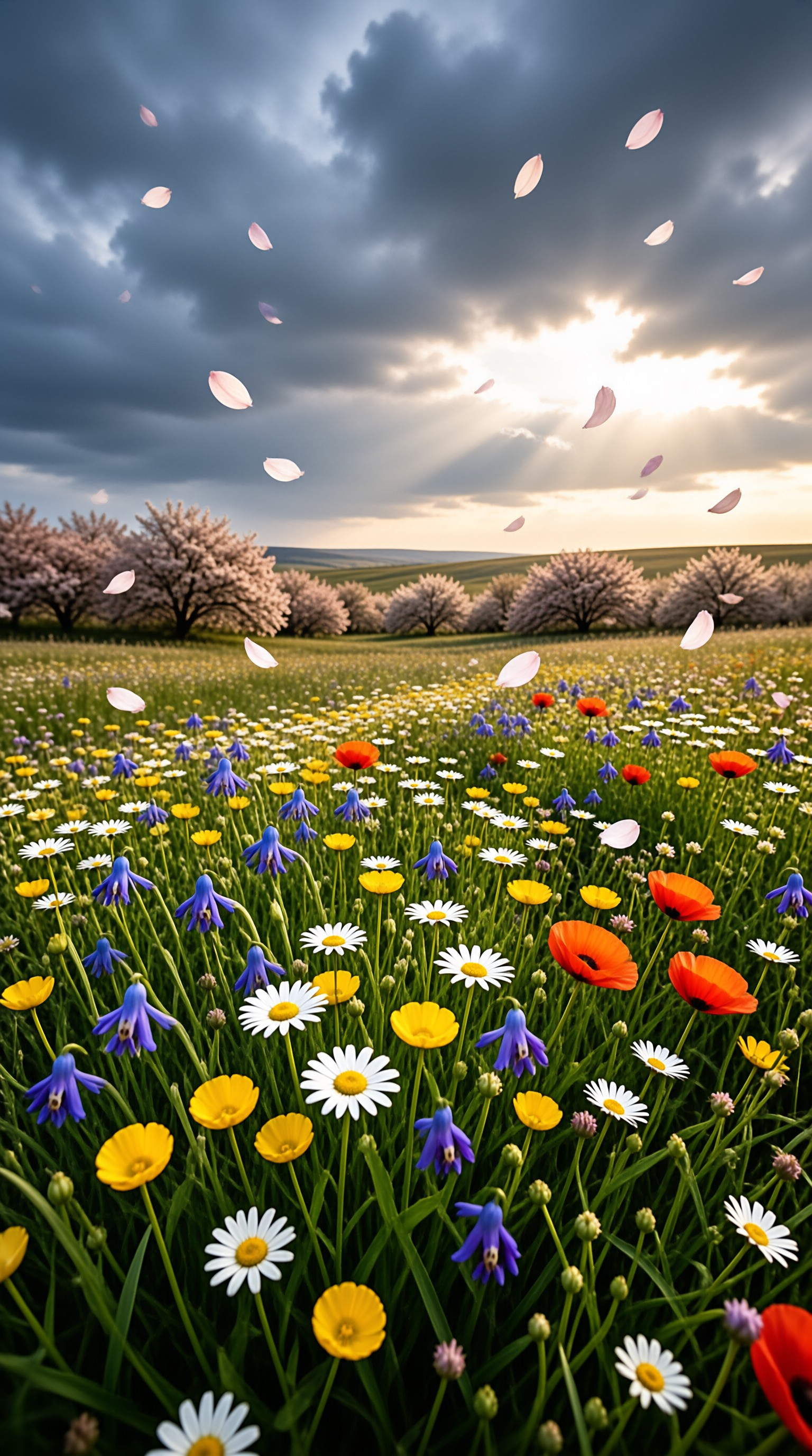 Vibrant Spring Flower Field