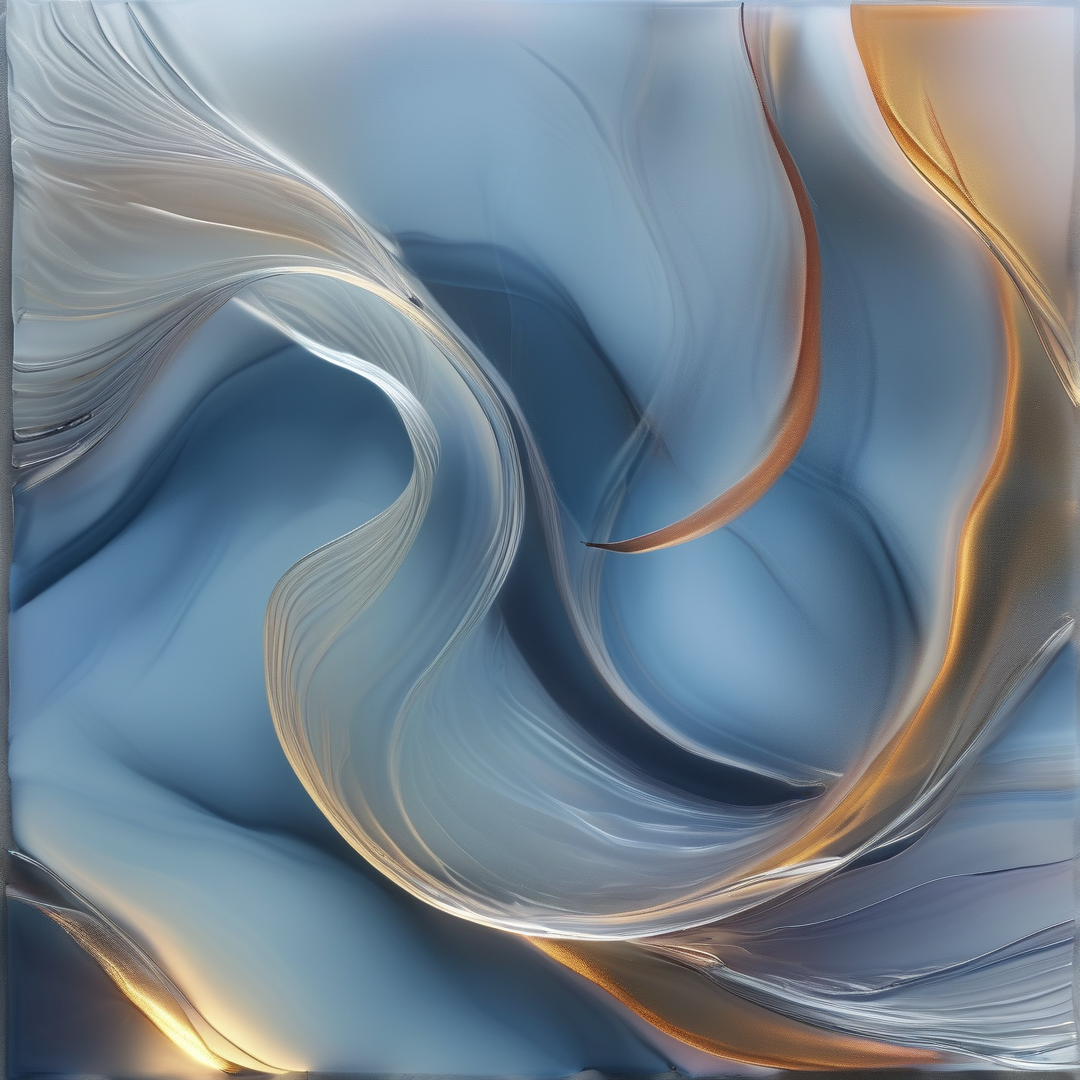 Blue and Gold Swirls