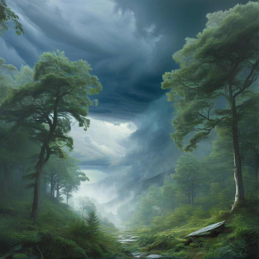 Misty Forest Path