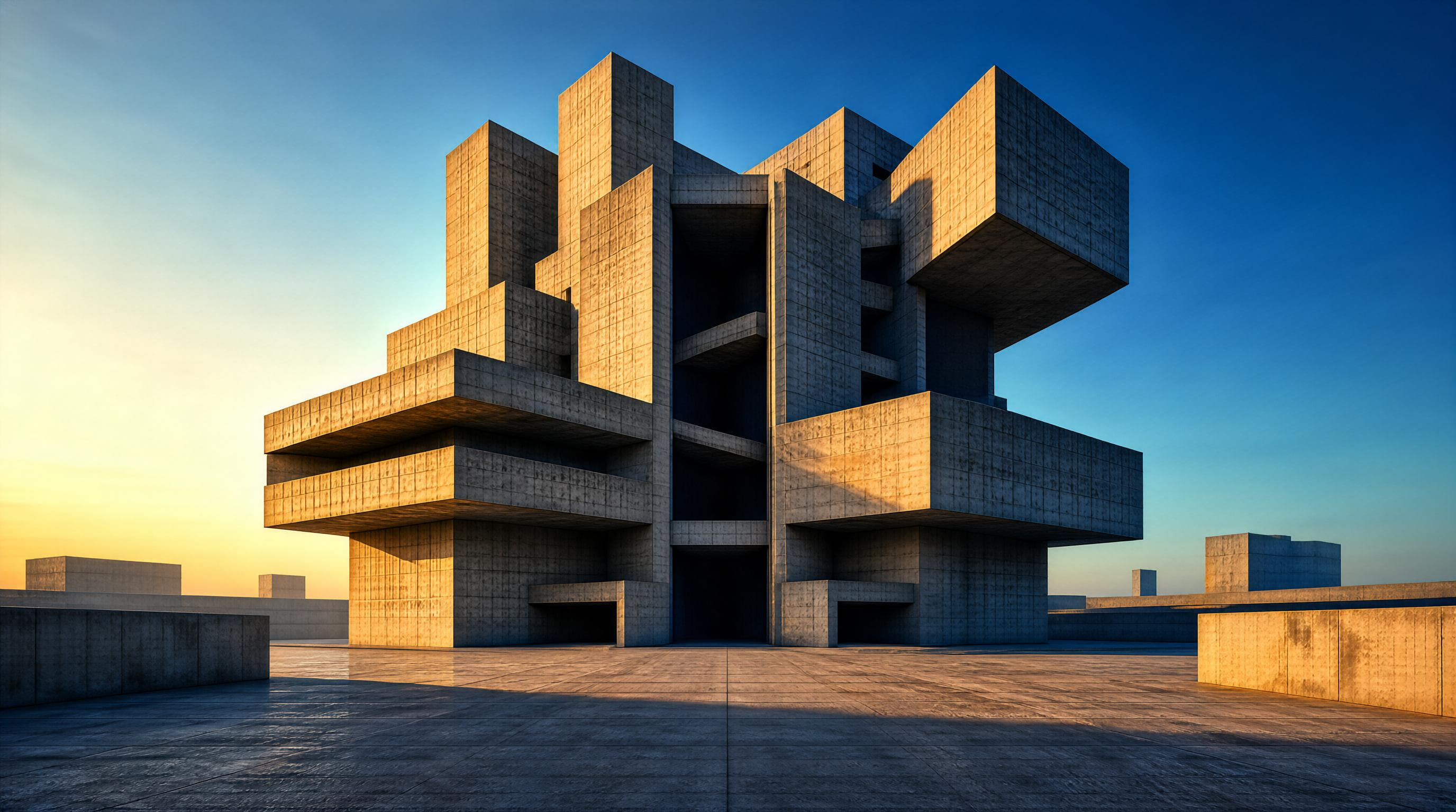 Brutalist Concrete Structure