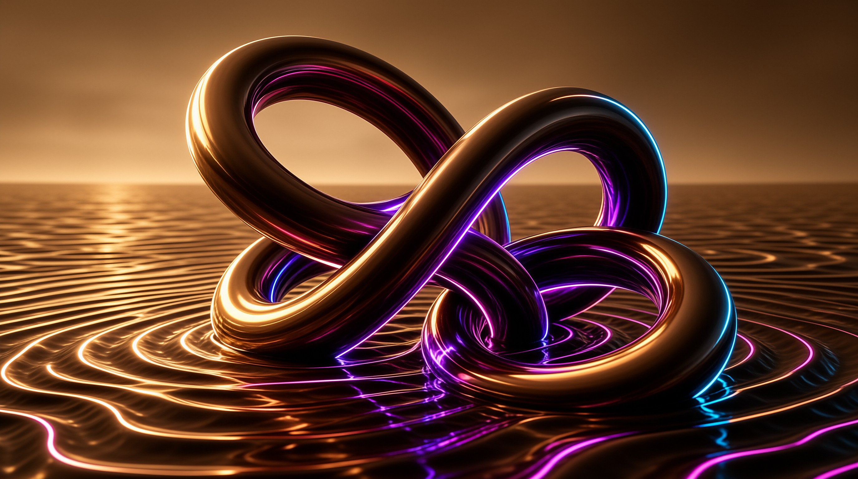 Metallic Infinity Knot