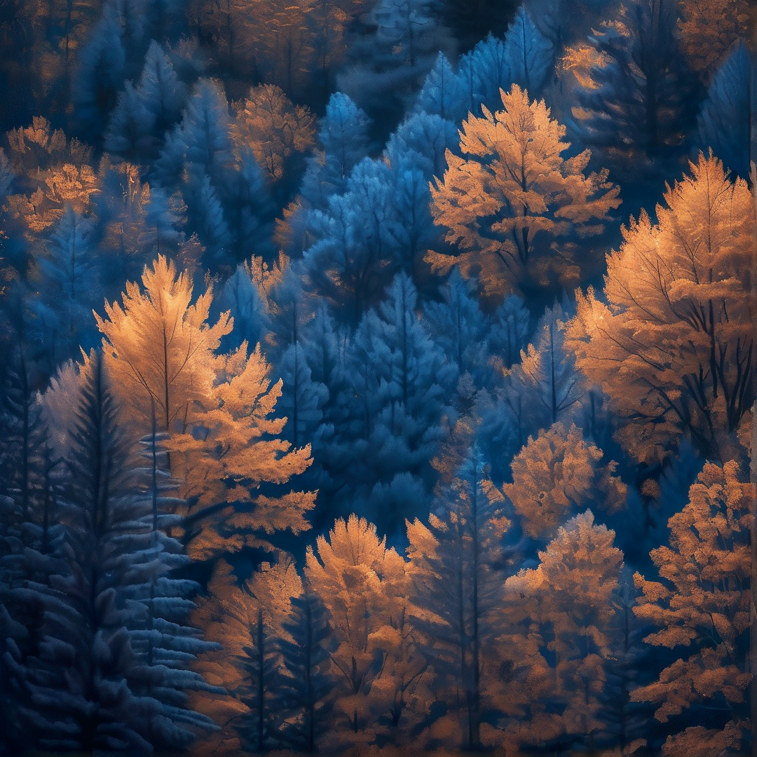 Frosty Forest at Dawn