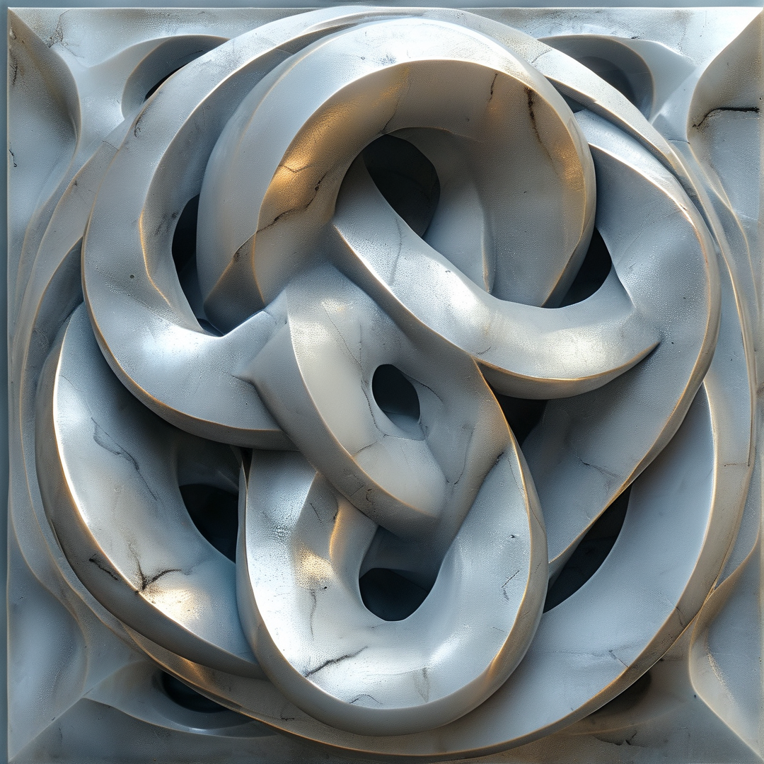 Intricate Marble Knot